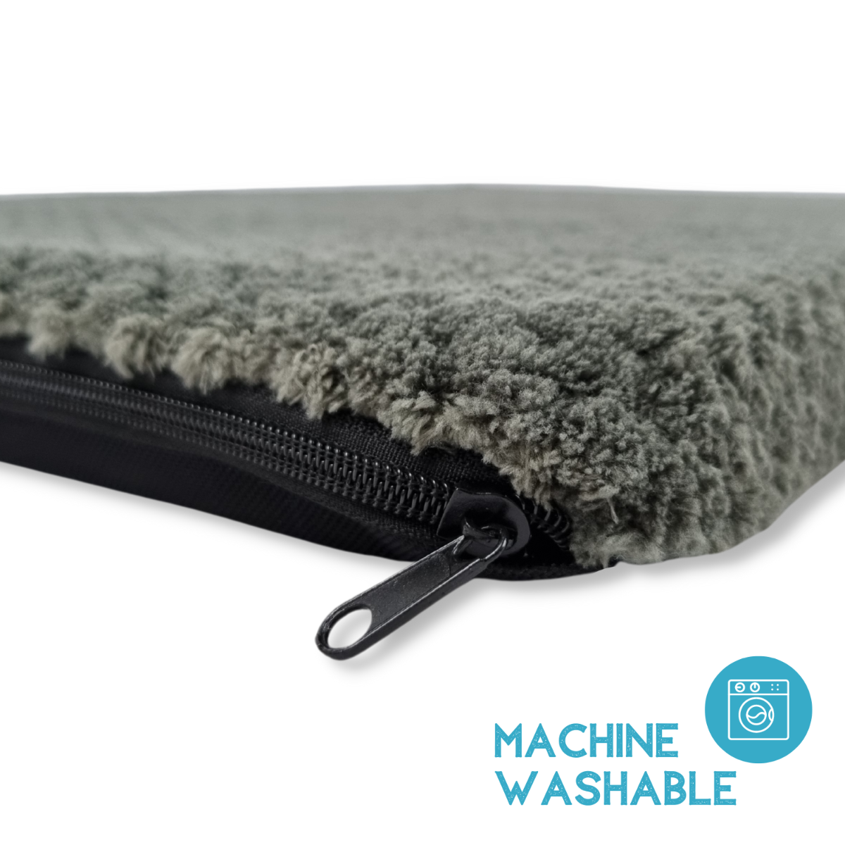 Hundekissen Teddy - Super weich und fluffig - Jacquard Grau Mascosana