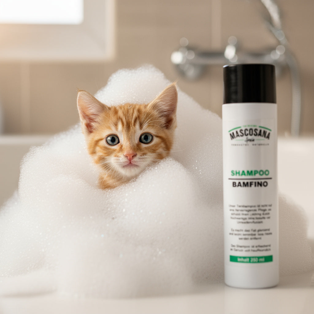 Mascosana - Shampoo Bamfino für Hunde, Katzen & Pferde - 250 ml - Fellpflege - Vegan Mascosana
